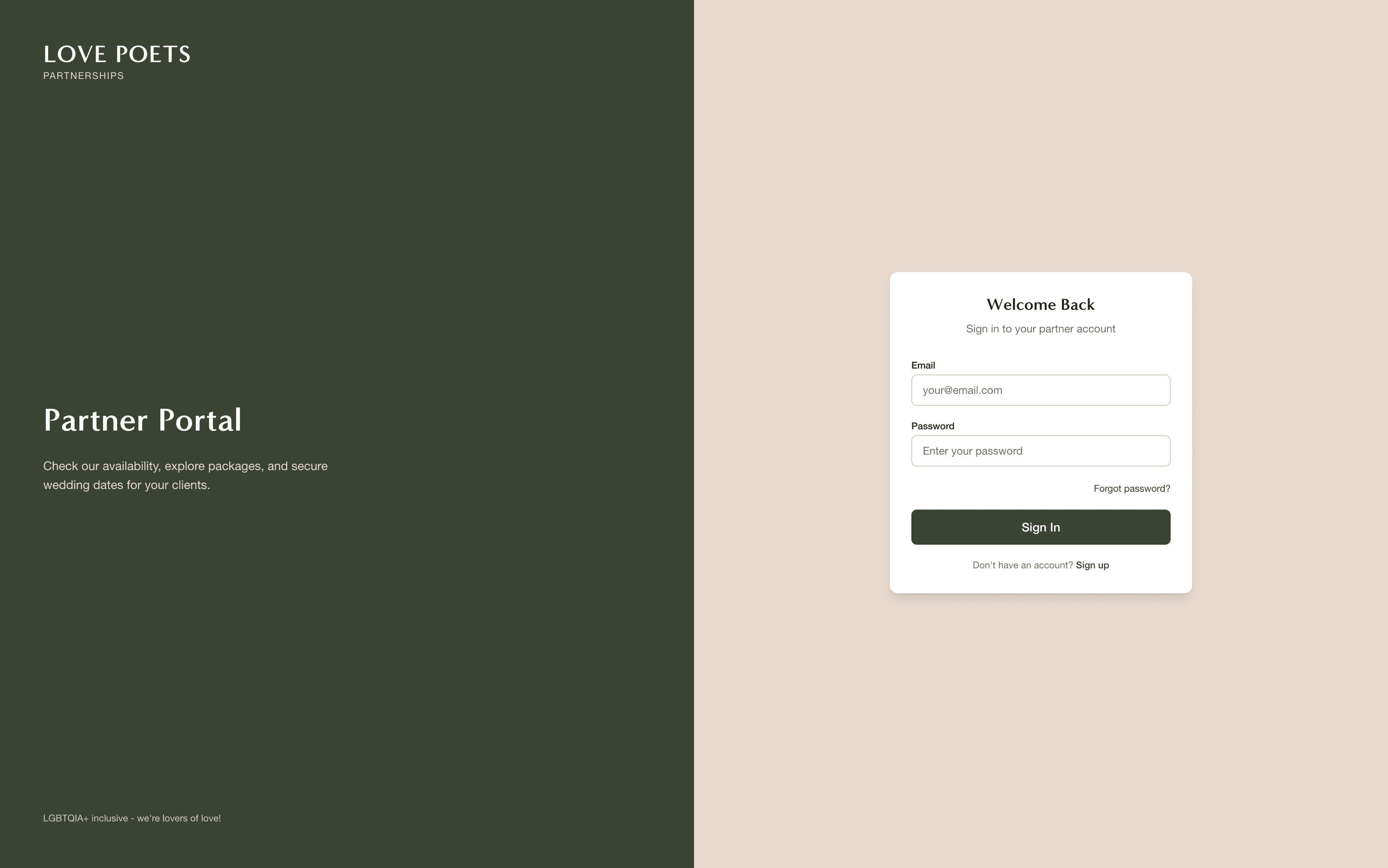 Love Poets Partnerships